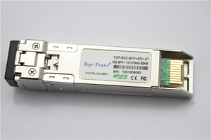 Module SFP+ TBD-SFP+-EH27/33 TOP-TRANS 10G BIDI 1270nm/1330nm 40km 60km Fibre Monomode 10GBASE-LR/LH Simplex LC DDM Garantie 3 Ans - Product Image 1