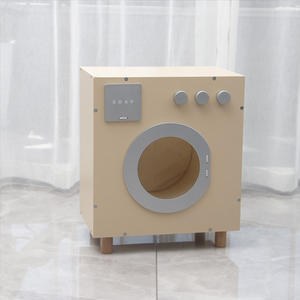 ของเล่นเด็กจำลองบทบาทการทำอาหารเฟอร์นิเจอร์ห้องครัวทำจากไม้น่ารัก - Product Image 6