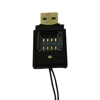 Lector de tarjetas inteligentes de memoria USB 2,0 tipo A de alta velocidad de tamaño SIM para PC