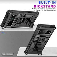 Étui de protection robuste pour Google Pixel 6/6 Pro, étui antichoc avec béquille, pièce métallique pour support magnétique de voiture