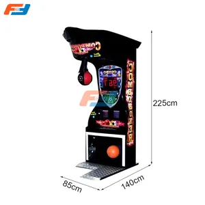 Vol Met Leuke Game Straatmunten Meten Snelheid En Kracht Arcade Boksmachine Slimme Muziek Boksen Punch Game Machine