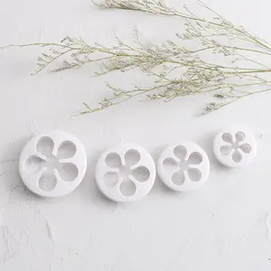 Food grade cute small rose shape baby food cookie pressing making biscuit mould tool