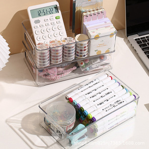 Jewelry <b>box</b> <b>storage</b> <b>box</b>, acrylic transparent rectangular with lid, hair tie, hair accessory, hair clip, bracelet, hair band - Product Image 2