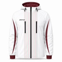 Veste imperméable à capuche coupe-vent pour le sport, impression graphique personnalisée, fournisseur unique pour les équipes sportives de plein air