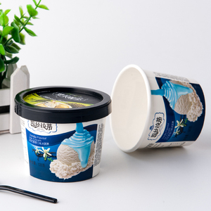 Sinh Thái Thân Thiện Tùy Chỉnh Sữa Chua Đông Lạnh Ly Và Thìa <span class=keywords><strong>Ice</strong></span> <span class=keywords><strong>Cream</strong></span> Bao Bì Giấy <span class=keywords><strong>Ice</strong></span> <span class=keywords><strong>Cream</strong></span> Bowl <span class=keywords><strong>Container</strong></span> Với Nắp Và Thìa - Product Image 6