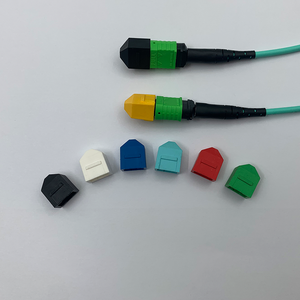 Copertura antipolvere <span class=keywords><strong>MT</strong></span> MPO per connettori a ghiera, con laccetto, colori assortiti, per Data Center QSFP ad alta densità - Product Image 2