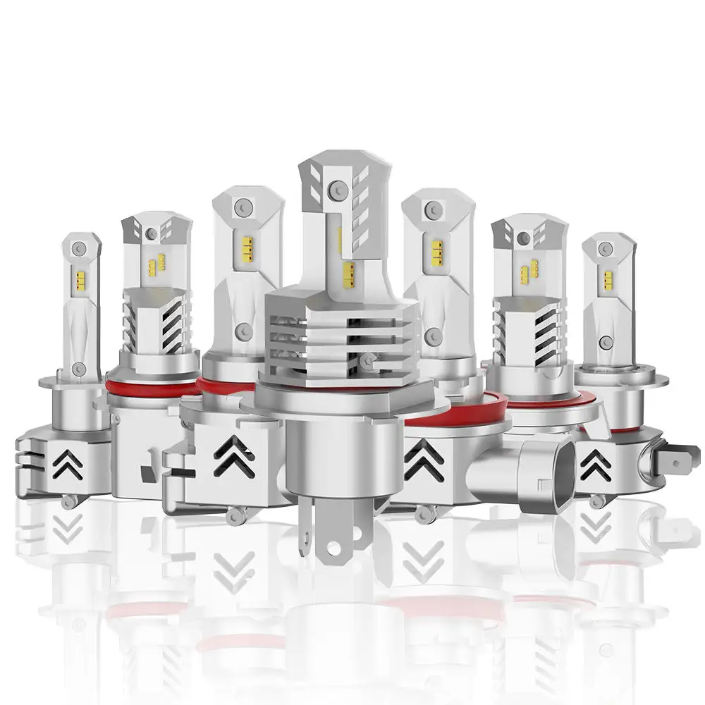 2023 New Luces Led para auto headlight bulb 6000K 12000lumen 55W H4 H11 9005 9006 led headlights kit for cars