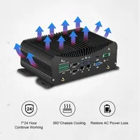 Mini PC industriel sans ventilateur, Thin Client, carte mère portable NUC Intel Core i7 10810U, Win11, DDR4 64 Go, i9, ordinateur de bureau Mini PC