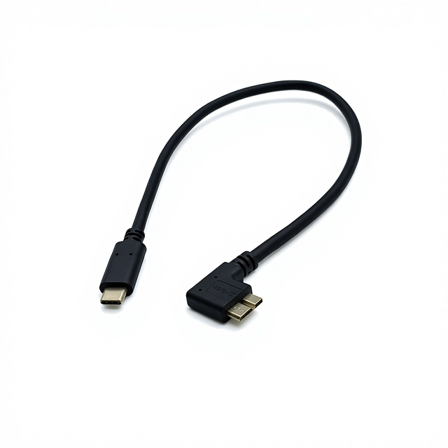COMTON Fast Charging USB3.1 Type C/M to USB3.0 Micro B/M Cable,Pure copper PVC data cable for Hard Drive