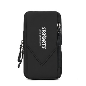 Brassard de sport gris, hydrofuge, respirant, sac de rangement pour téléphone pour course en plein air, unisexe, résistant à l'usure, RX 1780 - Product Image 2