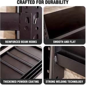 Estanterías Metálicas para Garaje, Estante de Almacenamiento de 4 Niveles, Estanterías Industriales de Acero - Product Image 4
