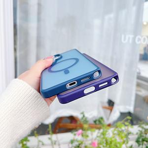 Funda Mate Antideslizante y Resistente a Golpes con Anillo Magnético Fuerte para Carga Inalámbrica Translúcida de Alta Calidad para S26 <span class=keywords><strong>S22</strong></span> - Product Image 4