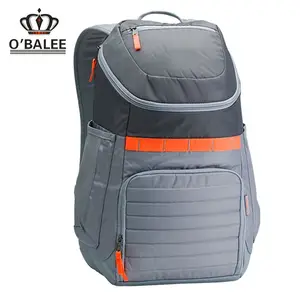 Mochila de grande capacidade de náilon para homens, mochila de náilon para academia, futebol, à prova d' água, esportes personalizados