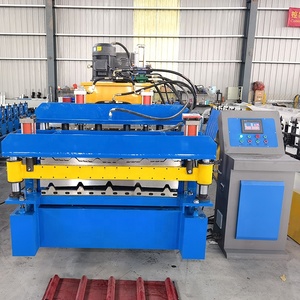 Chất lượng cao 970 bằng kính ngói và 970 ibr hai lớp Tấm lợp cuộn tạo thành máy cao cấp ngói làm cho máy móc - Product Image 2