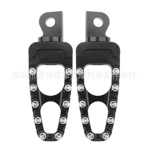 Pedales de motocicleta con galvanoplastia negra, rotación de 360 ​​grados para modificación de Harley Davidson XL883 XL1200 - Product Image 2