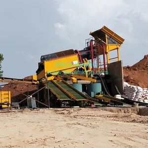高回收金滚石加工厂冲积金矿开采设备待售