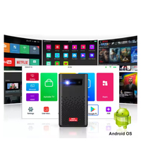C900 Mini projecteur DLP intelligent portable avec batterie 8000mAh 2 Go de RAM Android 9 OS sans fil pour téléphone