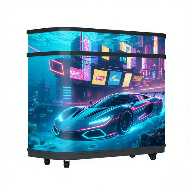 LED DJ Booth P1.86 Foldable Curved Flexible Led Screen for Nightclub Exhibition Trade Show Video Wall