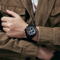 Reloj Cronómetro Deportivo para Hombre, Diseño Moderno CAINUOS, Disco Multifuncional, Opción Clásica para Actividades Empresariales