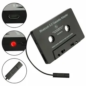 Portable Car Audio Wireless Cassette Receiver Stereo Tape Player BT5.0 Cassette Aux Adapter for Mobile Phone