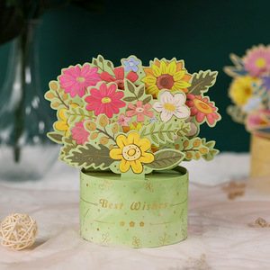Fleur 3D Pop-Up Cartes Saint Valentin Cadeau Carte Postale Avec Enveloppe Invitation <span class=keywords><strong>De</strong></span> <span class=keywords><strong>Mariage</strong></span> Cartes <span class=keywords><strong>De</strong></span> Voeux Anniversaire Pour Elle - Product Image 4