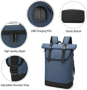 Sac à dos personnalisé, nouveau, étudiant, imperméable, professionnel, pour ordinateur portable, USB, école, sac à dos à roulettes - Product Image 4