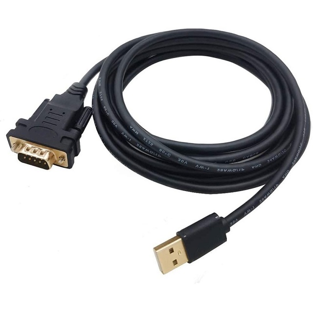 6ft USB 2.0 a Male to 9 Pin DB9 RS232 Serial Cable with Chip Pure Copper Conductor PVC Jacket Foil Shielding