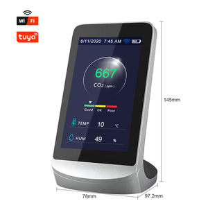 Analizador de Gas CO2 Portátil con Wifi Tuya, Detector de Calidad del Aire con Alarma de Temperatura y Humedad, Medidor de Dióxido de Carbono ABS - Product Image 1