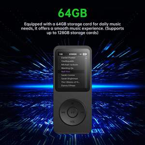 Lecteur MP3 Classique à Bouton Rond 64 Go Grande Capacité Son Sans Perte Lecteur de Musique Portable Lecteur Audio Répétition AB Radio FM - Product Image 6