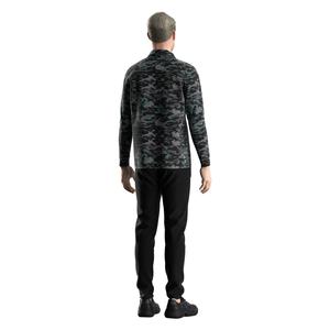 T-shirt de sport à sublimation pour fabricant, manches longues, haute qualité, extensible 4 directions, polo de golf Dry Fit avec fermeture éclair - Product Image 6