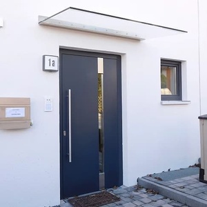 Porta d'Ingresso Principale in Alluminio Contemporanea con Pannello Termoresistente, Superficie Rifinita, Prevenzione Incendi per Uso Esterno - Product Image 2