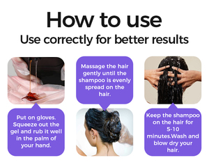 Shampoo colorant capillaire noir permanent aux extraits naturels de ginseng Joynna, pour usage domestique, hommes et femmes - Product Image 5