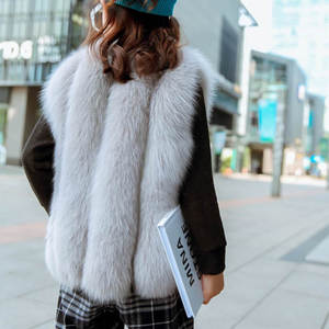 Cute Furry Waistcoat Children Sleeveless <strong>Fur</strong> Jacket Coat Fashion Real Fox <strong>Fur</strong> <strong>Gilet</strong> <strong>Girls</strong> Casual Winter Vest Kids - Product Image 2