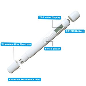 Đo lường phạm vi 0 ~ 9990ppm chính xác và đáng tin cậy kỹ thuật số TDS Meter chất lượng nước độ tinh khiết độ cứng Tester Detector - Product Image 3
