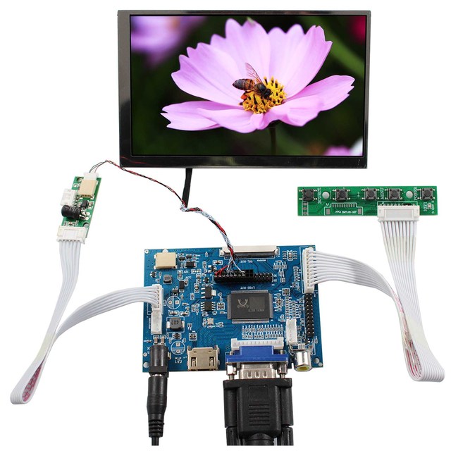 Vga Av1 Av2 1024X600 Lcd Controller Boards Lcd Screen Display Small 5.6Inch Ltd056Et3A Display Lcd Module