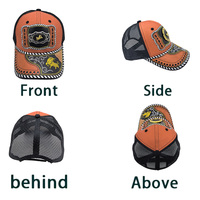 Gorra de Béisbol de 6 Paneles con Logotipo Metálico 3D de Western Metal, Unisex, Casual, con Serigrafía, Estilo Denim, para Playa y Pesca