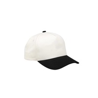 Logotipo personalizado 5 Panel estructura algodón deportes al aire libre dos tonos sombreros gorra de béisbol Gorras para hombres 3D bordado en relieve Logo sombreros