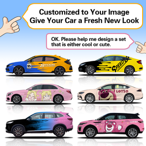Vinilos Personalizados para Automóviles CARLAS, Vinilos Decorativos con Diseño Degradado, Vinilos Artísticos para Automóviles y Películas que Cambian de <span class=keywords><strong>Color</strong></span> - Product Image 6