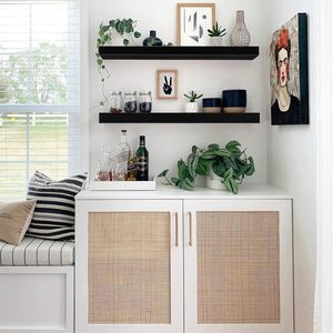 Étagères flottantes personnalisées pour salle de bain - Étagère murale au-dessus des toilettes Décoration de maison de style campagnard Étagère de présentation Étagère à livres Brun rustique - Product Image 4