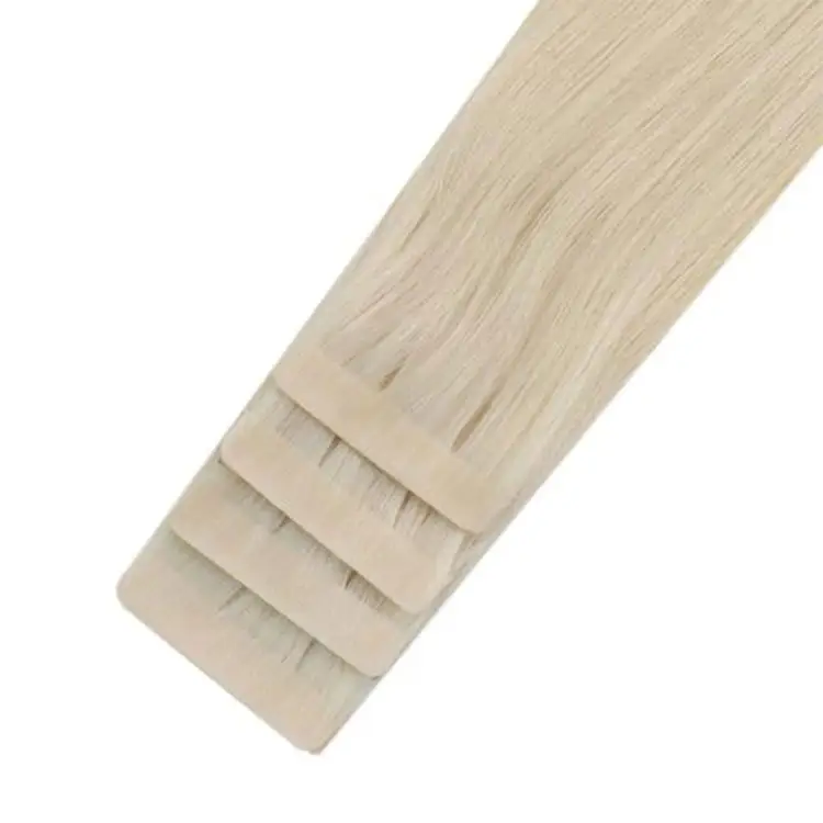 Tape In Hair Double Drawn Skin Weft Mini Tape Hair Extension, Cuticle Aligned Remy Human Tape Hair Extensions