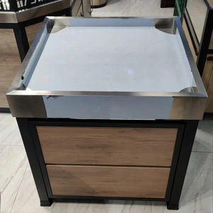 رف سوبر ماركت قوي يتحمل 100 كجم، رفوف معدنية مزدوجة الجوانب للخضروات، نظام عرض جوندولا خفيف الوزن - Product Image 5