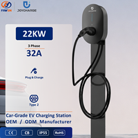 Stasiun Pengisian Daya Kendaraan Listrik (SPKLU) Wallbox EV Charger 22kW Tipe 2 32A Plug and Play IP55 untuk Penggunaan Rumah Tangga