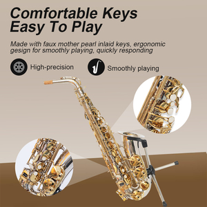 Sassofono Contralto Professionale Salinte in Ottone Nichelato, <span class=keywords><strong>Strumento</strong></span> a Fiato in Tonalità Mi♭ - Product Image 5