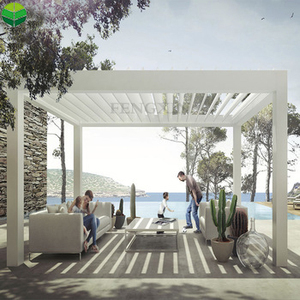 Pavillon de pérgola de aluminio para exteriores para jardín de alta calidad 5*5 tela impermeable de Metal personalizada Shandong Aluminum Pergola Ltd. - Product Image 5