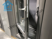 Ventanas y Puertas Francesas de Aluminio Estándar de Australia, Ventana Abatible para Instalación en Viviendas con Vidrio Simple/Doble