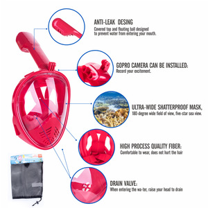 Máscara de Snorkel xinyixuan, Antivaho, Panorámica, Ajustable, de Silicona, para Buceo y Natación - Product Image 4
