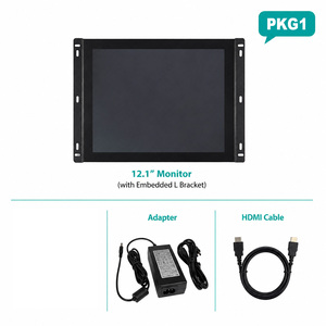 จอภาพแบบฝังตัวขายดีที่สุด พร้อมช่องต่อ HDMI สำหรับอุตสาหกรรม B2B พร้อมขายึดสำหรับติดตั้งบนแผง - Product Image 1