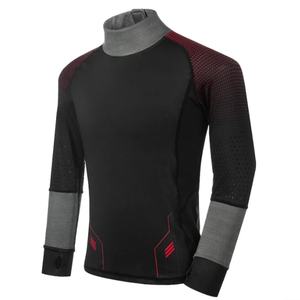 Maillot de hockey sur glace à manches raglan, coutures plates, poignets résistants aux coupures, couche de base, 100 % polyester, séchage rapide, personnalisable pour équipe - Product Image 4