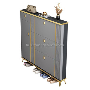 Gabinete de zapatos abatible ultrafino de lujo Fullsummer Light: Gabinete de entrada para el hogar, Zapatero de almacenamiento al aire libre, minimalista moderno - Product Image 4