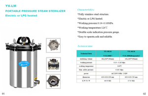 Esterilizador de vapor de autoclave dental portátil 24L serie B clase autoclave de mesa médica - Product Image 6